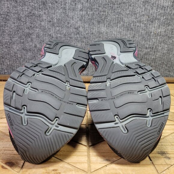 Brooks Ghost 15 Womens Shoes Size 8 Running Black Phlox Oriole Sneakers - Picture 9 of 12